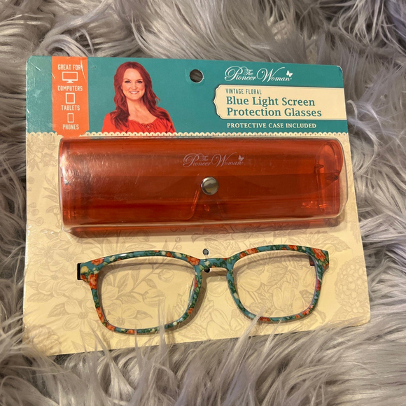 Pioneer Woman Blue Light Screen Protection Glasses with Case - Picture 4 of 5